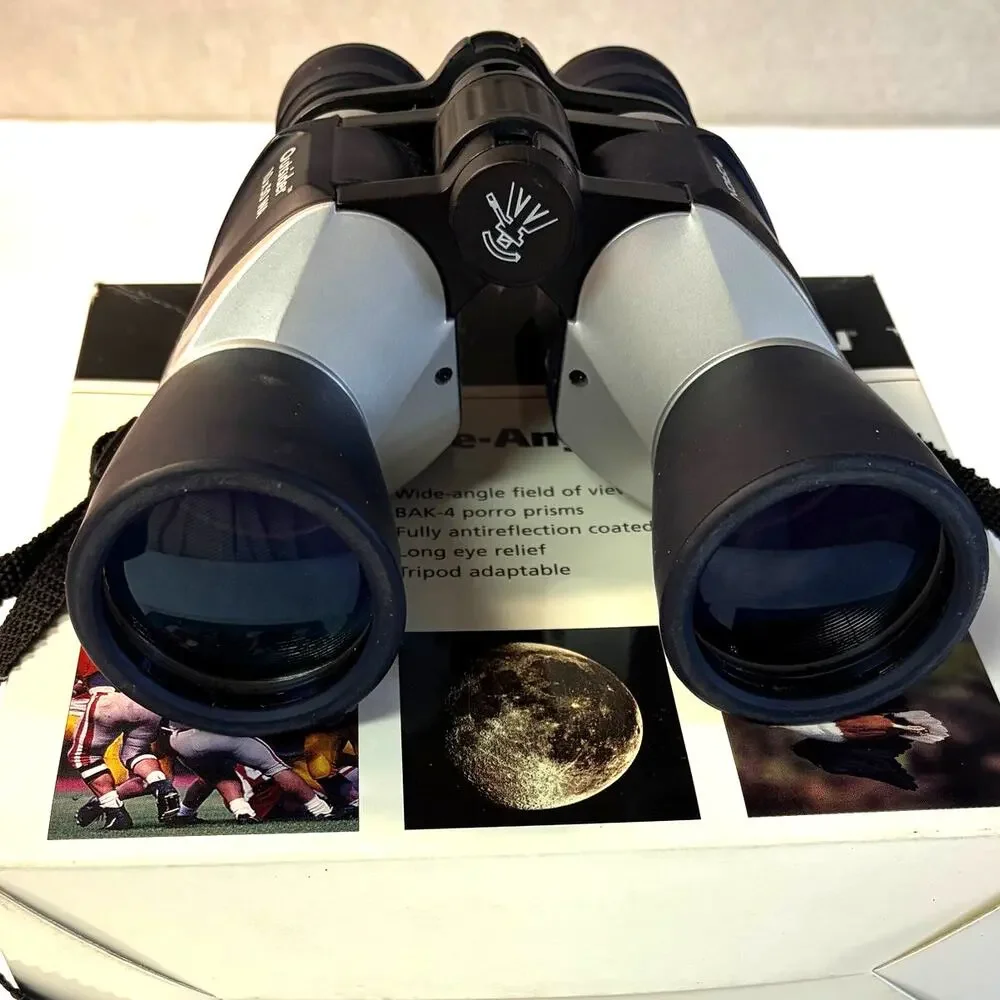Vintage 1998 Orion Outsider 10x50 Wide‑Angle Binoculars Black Silver Complete